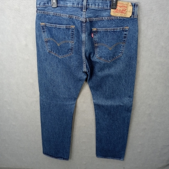 Levi's 501xx men's button fly blue jeans sz 36x34. 300 7pm - Picture 4 of 8